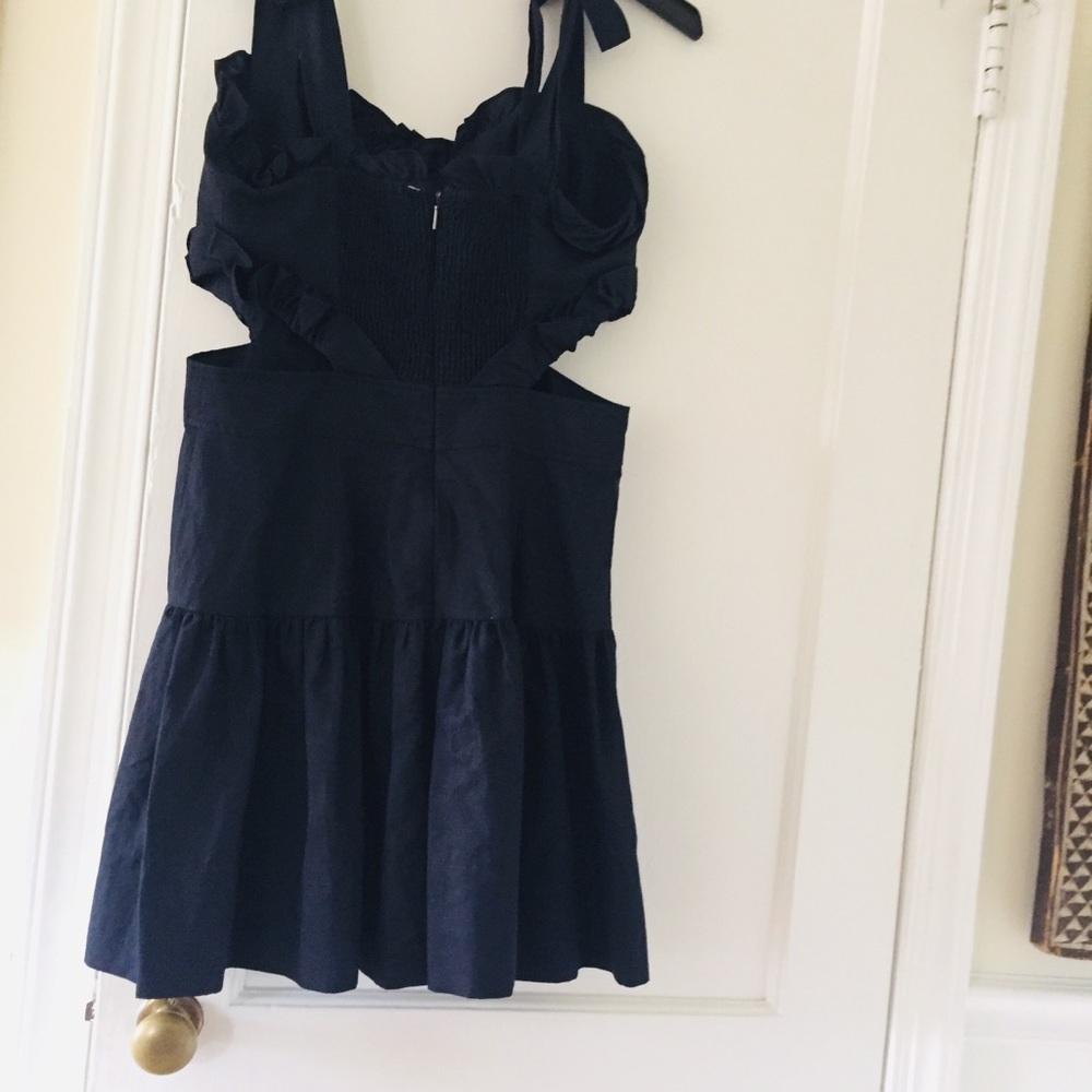 Rebecca Taylor Corset Style & Side Cut Out Mini Dress - Picture 6 of 11